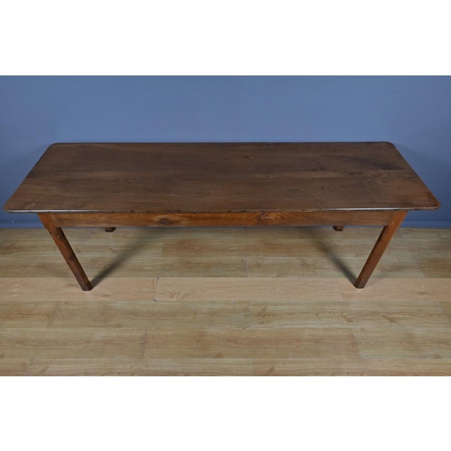 Late 19th Century Chestnut Farmhouse Table For Sale - Image 4 of 14