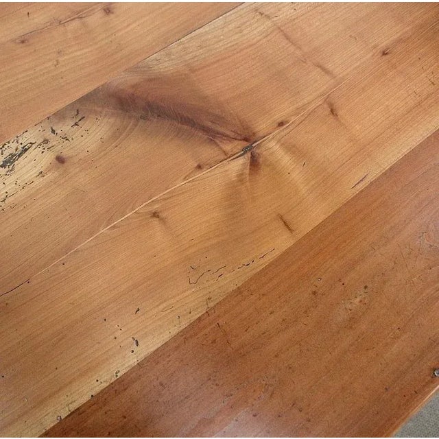 Large Louis XV Desk in Solid Cherry, Mid-19th Century For Sale - Image 4 of 18