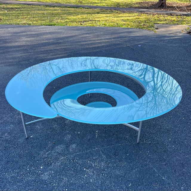 Contemporary 1990s Giorgio Cattelan "Spiral" Coffee Table for Cattelan Italia For Sale - Image 3 of 12