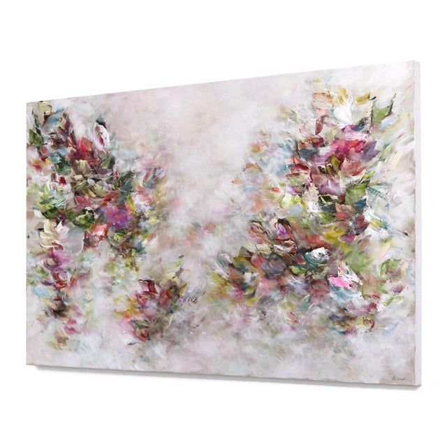 Contemporary Flowing Creativity - Original Contemporary Abstract Mixed Media Painting on Canvas by Ve Boisvert For Sale - Image 3 of 9