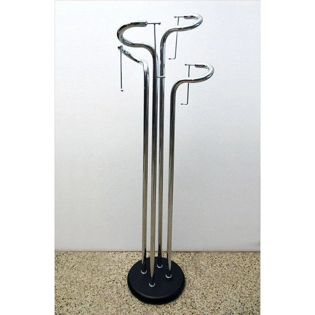 Sculpture Coat Hanger in Chromed Steel, 1970s For Sale - Image 10 of 10