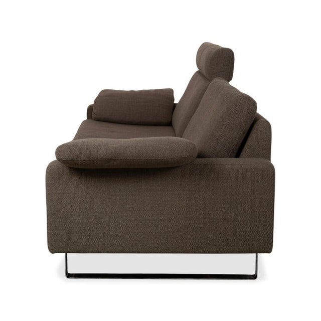 Mud Brown Fabric Conseta Two-Seater Sofa from Cor For Sale - Image 15 of 16