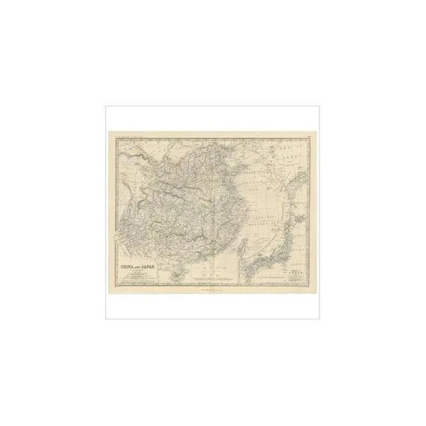Antique map titled 'China and Japan'. Depicting Eastern China, the Islands of Japan and more. This map originates from the...