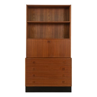 Vintage Secretaire in Teak, 1960s For Sale