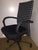 Vitra AC1 410122.00 High back executive armchair with full Girard fabric backrest, black fabric seat, and chrome, 5-castor...