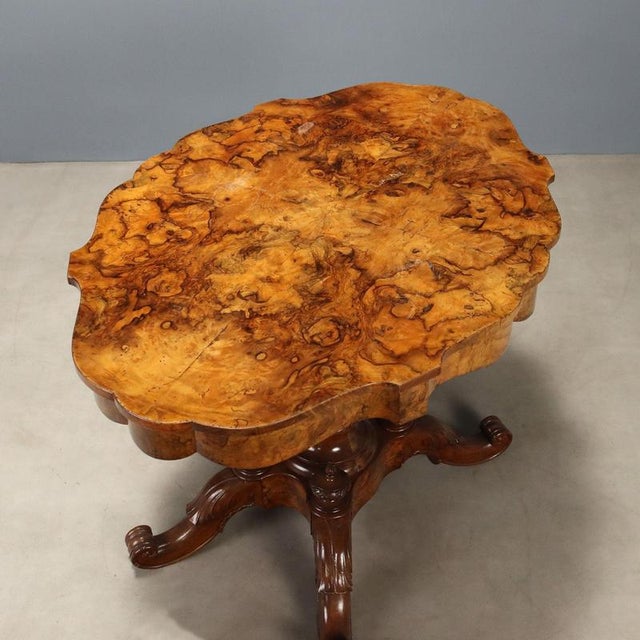 Brown Luigi Filippo Biscuit Table in Walnut For Sale - Image 8 of 10