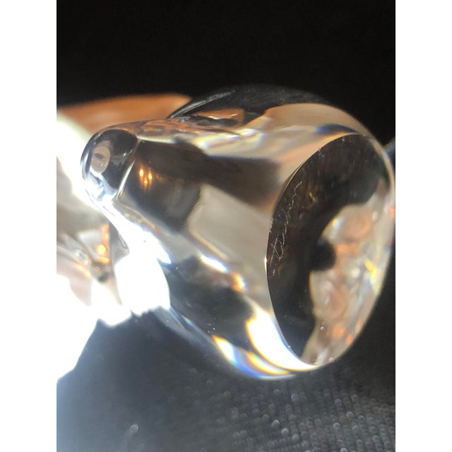 Glass Mid-Century Modern Steuben Solid Crystal Waterfowl Figurines - Pair For Sale - Image 7 of 8