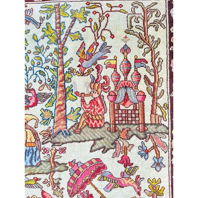 Vintage Bohemian Transylvanian Handwoven Wall Rug, Romania, 1960s For Sale - Image 4 of 18