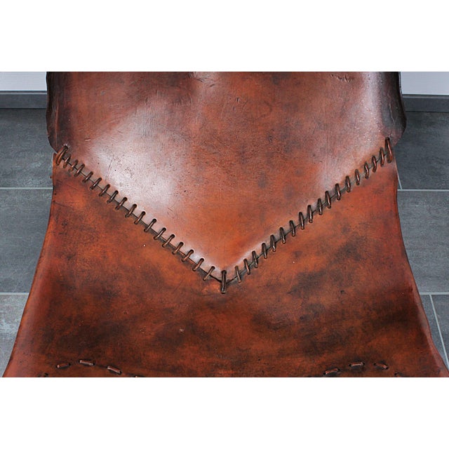 Wood Brutalist Oak Lounge Chair and Ottoman, 1970s, Set of 2 For Sale - Image 7 of 18