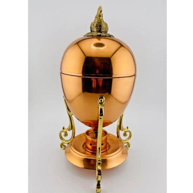 Vintage Copper Egg Coddler Complete With Chicken Finial For Sale - Image 9 of 18