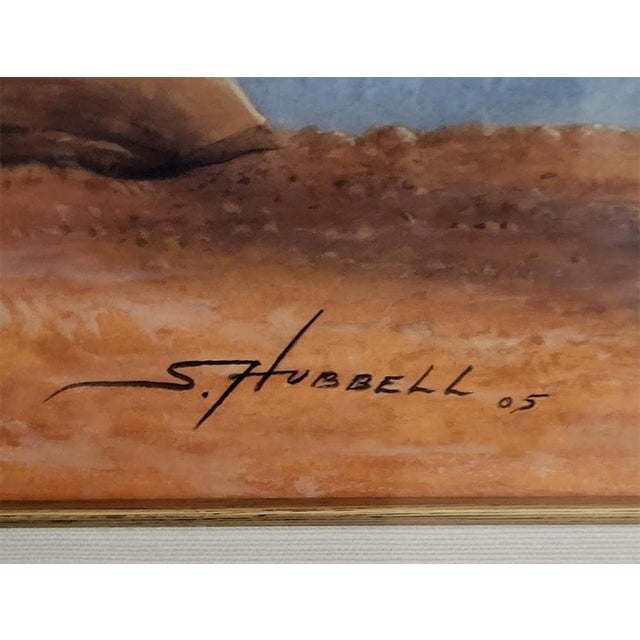 Stunning Painting Doberman Pinscher Male Dog - Red Rock Background For Sale - Image 4 of 10