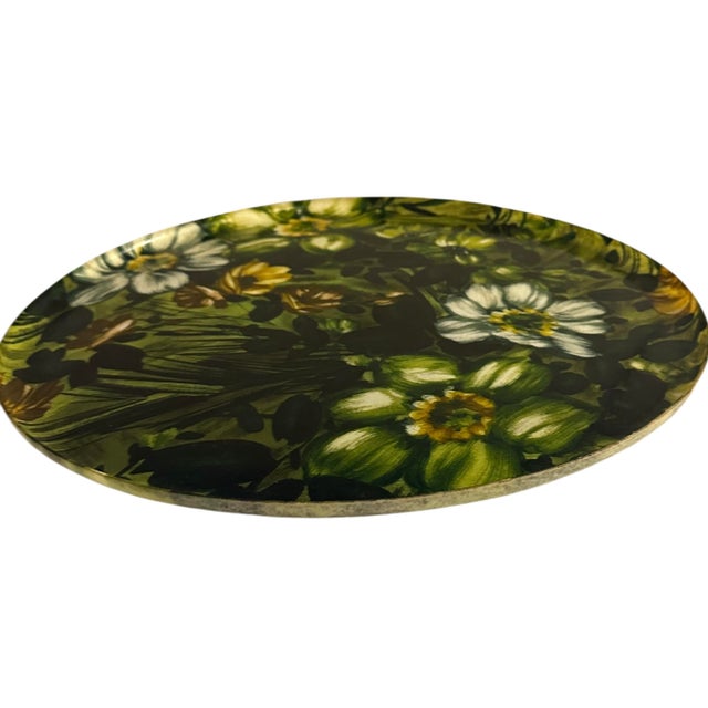 Mid-Century Modern Floral Serving Platter For Sale In Birmingham - Image 6 of 7