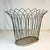 Boho Chic 1970s Vintage Atomic Boho Chic Wire Wastebasket For Sale - Image 3 of 8