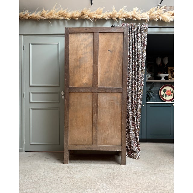 1930s Art Deco Oak Bonnetière, 1930s For Sale - Image 5 of 15