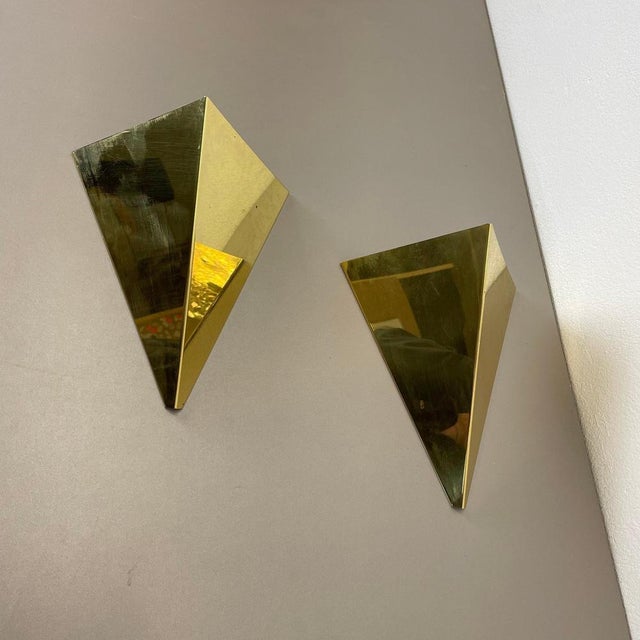 Wall light set of 2 Producer: Bankamp Leuchten, Germany Origin: Germany in the manner of Stilnovo and Sciolari Age: 1980s...