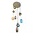 Tracy Glover Studio Beach Glass Chandelier For Sale