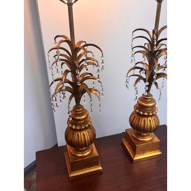 Vintage Italian Regency Table Lamps, Pair For Sale - Image 11 of 12