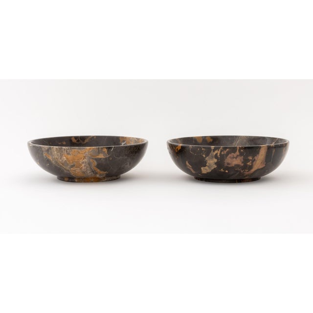 Contemporary Marble Centerpiece Bowls, Pair For Sale - Image 3 of 9