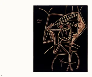 1962 Pablo Picasso Linocut Engraving "Female Bust"