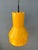 Space Age Industrial Yellow Metal Shaped Pendant Light For Sale - Image 5 of 11