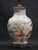 Chinese porcelain table lamp in the famille rose style featuring a vase body painted with images of various aquatic life,...