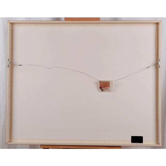 Wood Terry DeLapp "House in Landscape" Hand Signed Limited Edition 10/50 Wooden Framed and Matted Lithograph From the Louise Fletcher Estate For Sale - Image 7 of 7