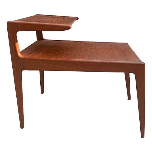 1960s Kurt Østervig Danish Teak Two-Tier End Table for Jason Møbler – Mid-Century Modern For Sale