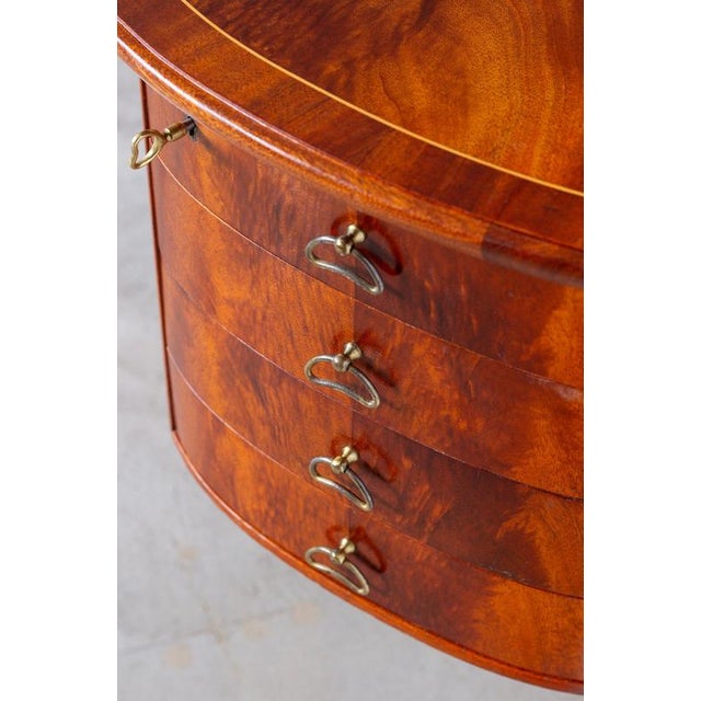 Swedish Modern Organic Desk in Mahogany, 1940s For Sale - Image 8 of 15