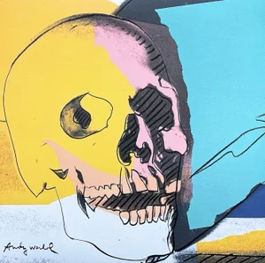 After Andy Warhol, Skull Yellow, 1980s, Print