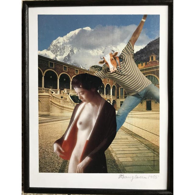 Late 20th Century Anker Spang Larsen, Minotaur, Nude, 1985, Photomontage Collage For Sale - Image 5 of 5