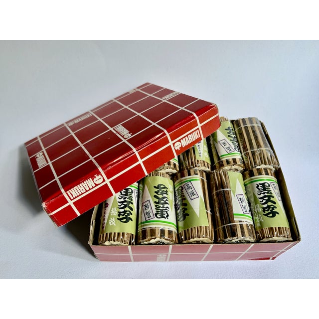 Maruki brand Box of 20 individually packaged hand carved wooden Spicebush Serving Picks. Featuring handcrafted natural...