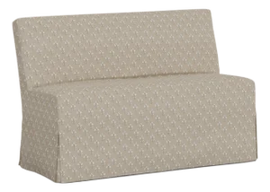 Stoffer Home x Cloth & Company Slipcover for Lindy Dining Banquette in Francie Floral Cream