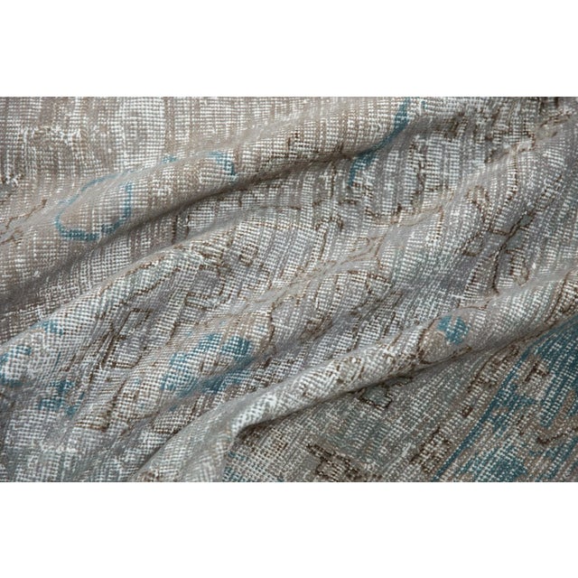 Shabby Chic Vintage Distressed Oushak Carpet - 7'6" X 10'8" For Sale - Image 3 of 13