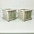 Alabaster 1989 Vintage Italian Florentine Style Medallion Reconstituted Stone Planters - A Pair For Sale - Image 8 of 10