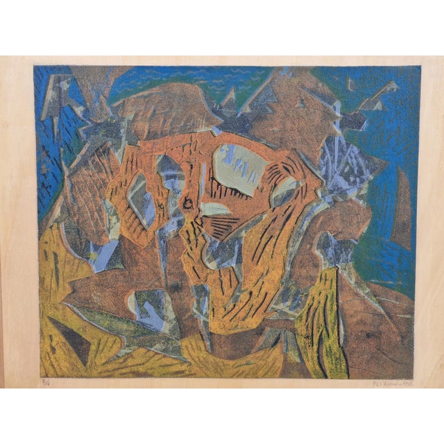 Piet Koenen, Modern Surrealist Composition, Silkscreen & Mixed Media, 1990s For Sale - Image 11 of 13