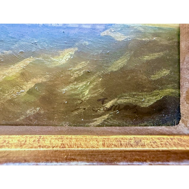 Mid-Century Maritime Oil Painting by B. James For Sale - Image 15 of 16