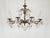 Antique 8 Arm Dark Patina Opulent Brass Cut Lead Glass Crystal Chandelier For Sale - Image 9 of 15
