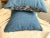 Pair Vintage Lauren Ralph Lauren Decorative Pillow Landing Damask Blue Scroll Design 18” X 18” For Sale - Image 10 of 12