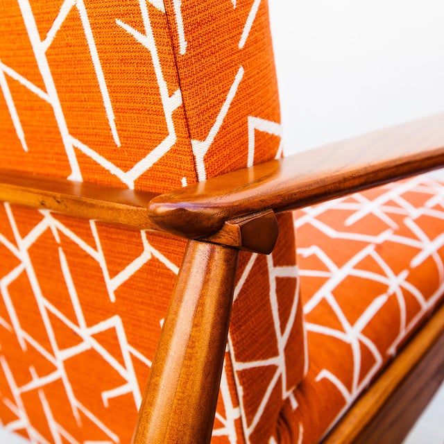 Restored 1960s Mid Century Modern Studio Crafted Oak Lounge Chairs For Sale - Image 16 of 18