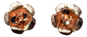 The West Hartley: Rose Earrings in Rose and Yellow Gold, 2 Pieces