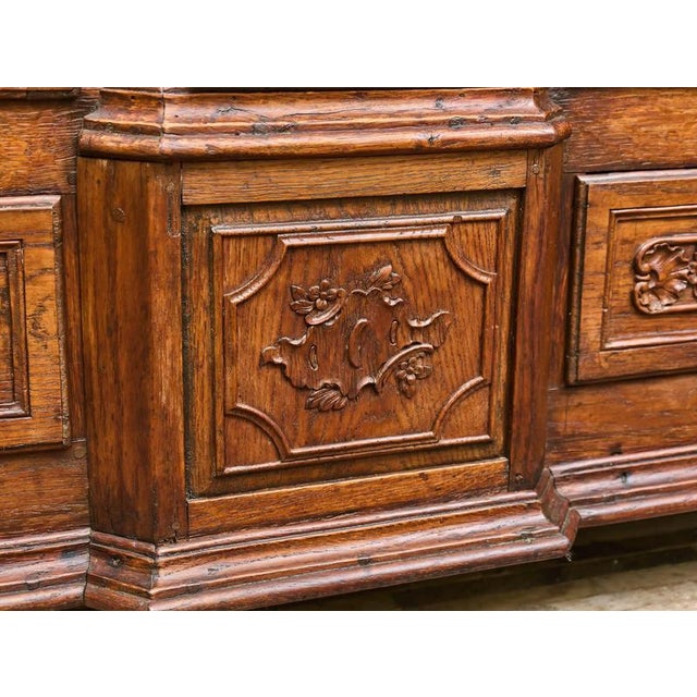 19th Century Carved Liège Oak Bookcase For Sale - Image 10 of 12