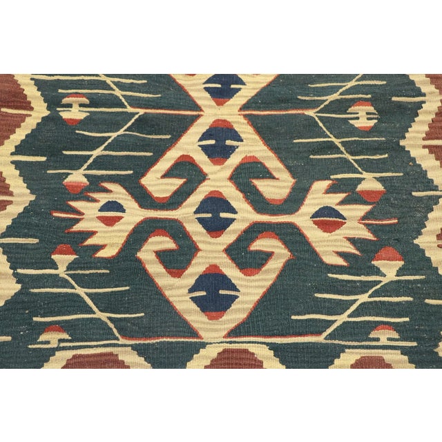 Vintage Persian Shiraz Kilim Rug - 02'10 X 03'06 For Sale - Image 4 of 9