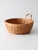 Mid 20th Century Vintage Handwoven Wood Splint Basket For Sale - Image 5 of 15