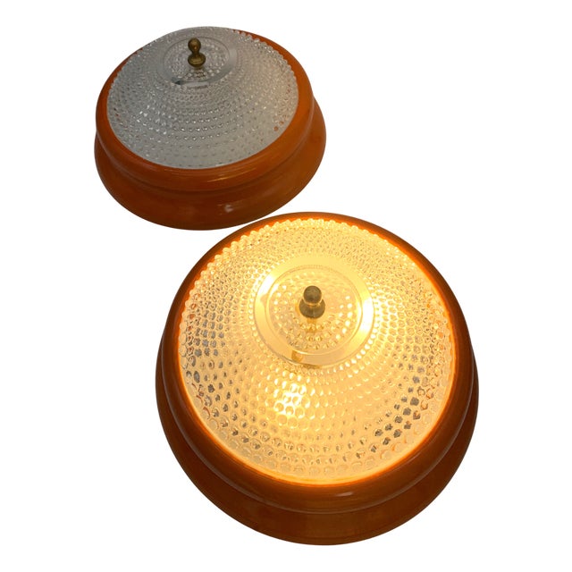 Vintage Italian Ceiling Light, 1960s, Set of 2 For Sale