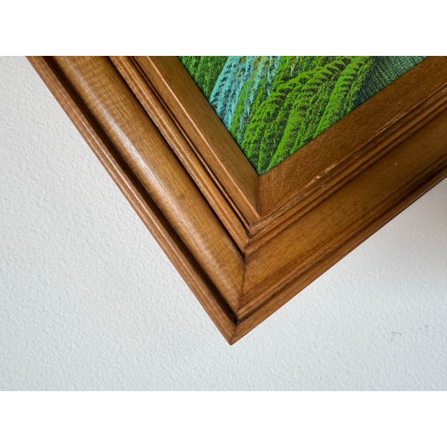 1990's Vintage Haitian Folk Art Landscape Oil Painting by Camille Torchon For Sale - Image 10 of 11