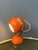 Mid-Century Space Age Orange Eyeball Table Lamp For Sale - Image 3 of 11