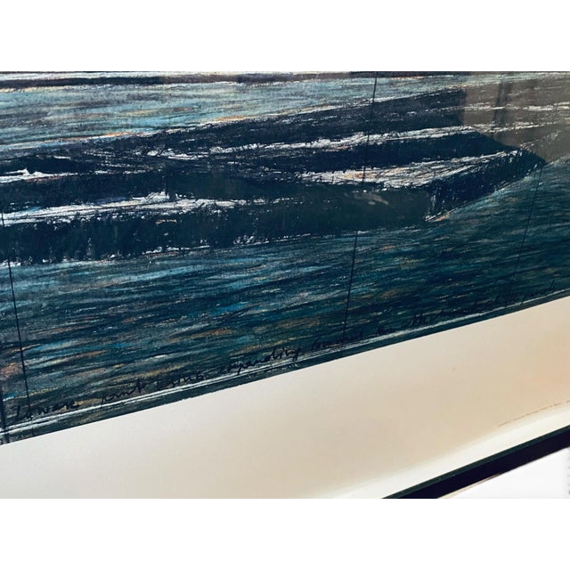 1990s Christo & Jeanne-Claude, Wrapped Reichstag – Project for Berlin, Offset Lithograph with Fabric Sample, 1994, Framed For Sale - Image 5 of 18