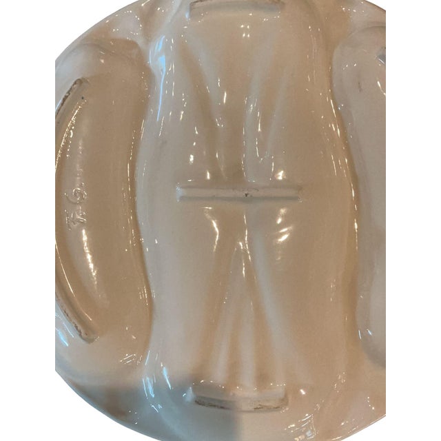 1910s French Asparagus Majolica Plate For Sale - Image 6 of 6