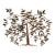 Vintage Curtis Jere Tree of Life Mid Century Brutalist Copper Brass Wall Sculpture Signed For Sale