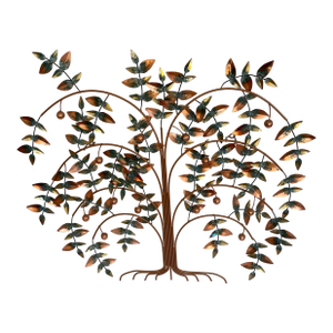 Vintage Curtis Jere Tree of Life Mid Century Brutalist Copper Brass Wall Sculpture Signed